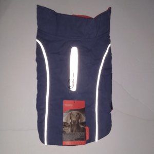 Cozy Waterproof, Windproof and Reversible Winter Dog Coat - Size Medium